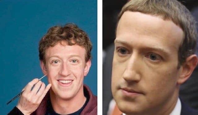 左: 蜡像右: 真人