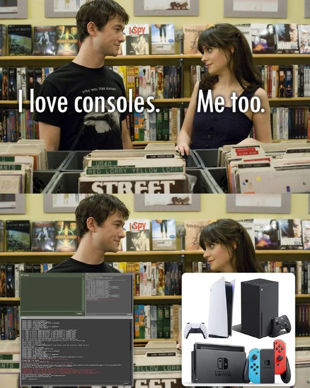 @ProgrammerHumor Consolesfrom ProgrammerHumor