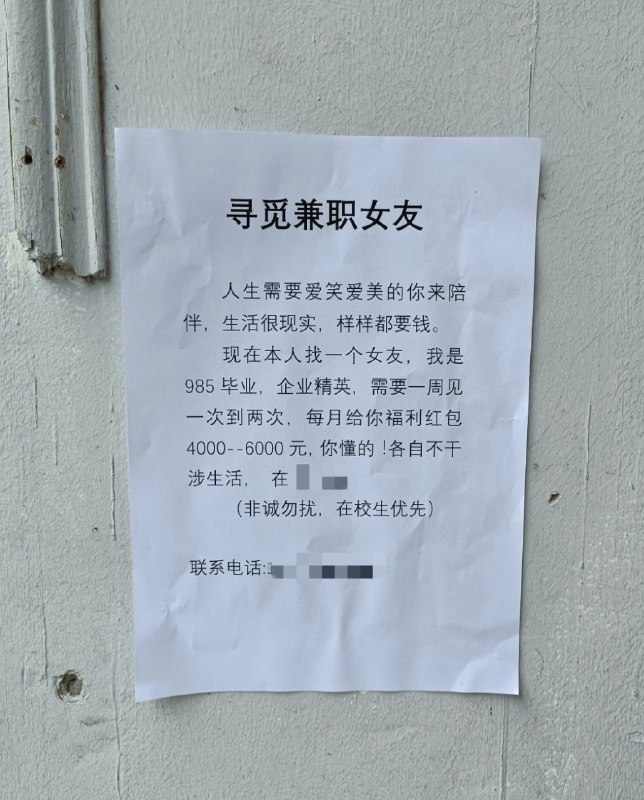 大学城雪王门前发现的广告…所以全职女友是什么