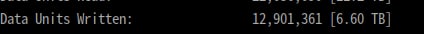 用了4天，才磨掉0.02T写入量