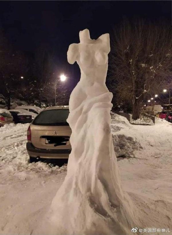 马德里的雪人