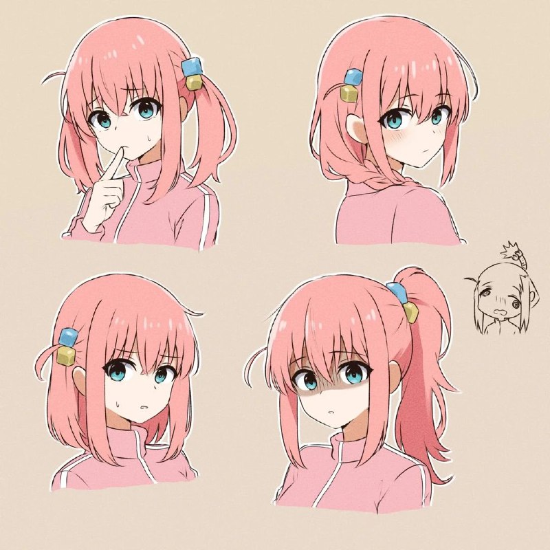 不同发型的后藤图源via Chu