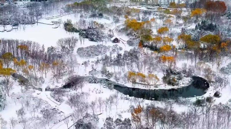 泼墨山水——×无人机航拍——✓郑州暴雪后的北龙湖湿地公园via my nbkls泼墨山水——×无人机航拍——✓郑州暴雪后的北龙湖湿地公园via my nbkls