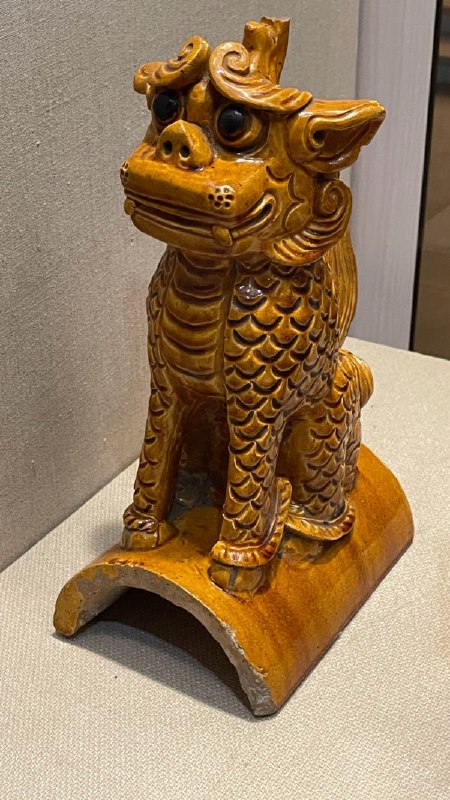 山西介休博物馆的明代黄琉璃脊兽
