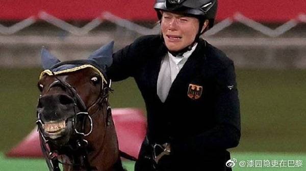 现代五项比赛，德国选手不幸抽到一匹不愿意配合的马，无奈退赛#精品
