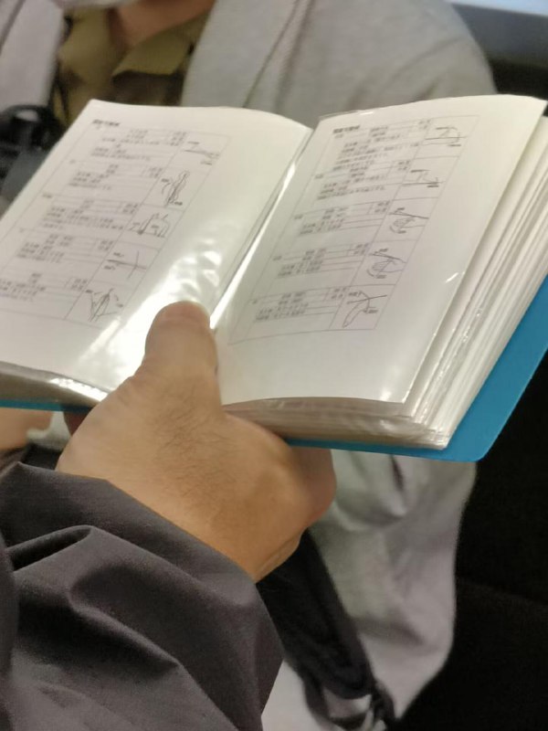 边上日本人有位子不坐硬是要站着 抱着本书看得好认真 结果是在看如何抠