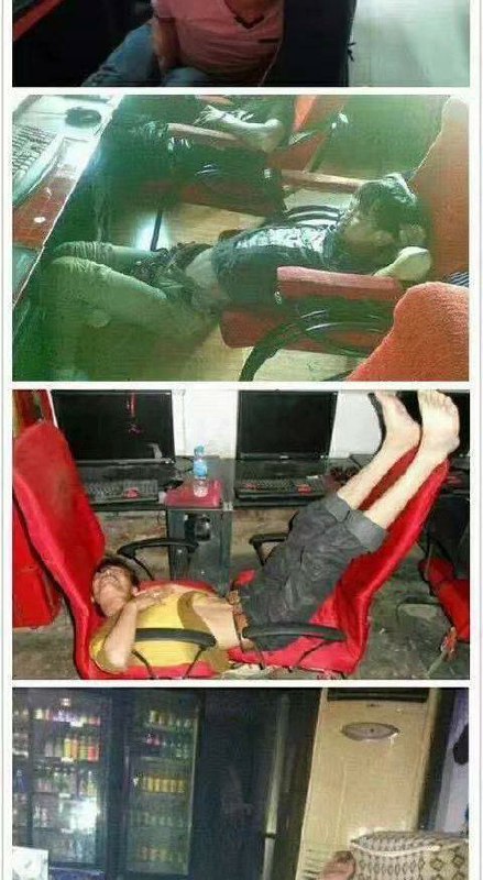 網吧睡姿盤點網吧睡姿盤點