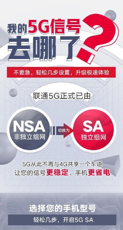 （真给余承东说中了，NSA真成假5G了