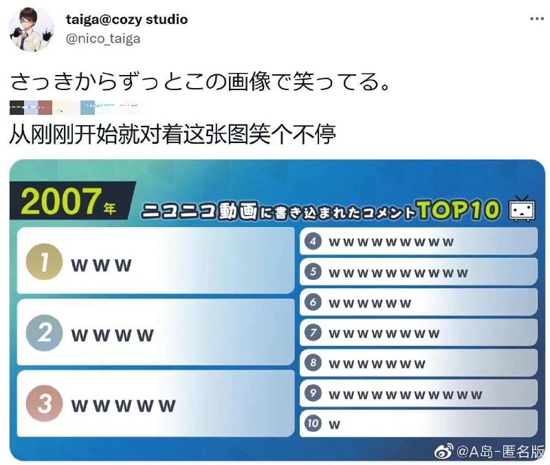 n站年度弹幕2007（from rvalue的生草日常